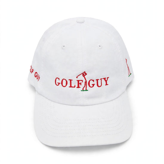 Golf Guy Women's Cap - White/Red, front