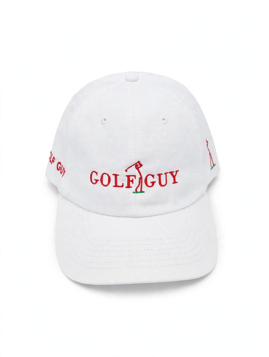 Golf Guy Women's Cap - White/Red, front