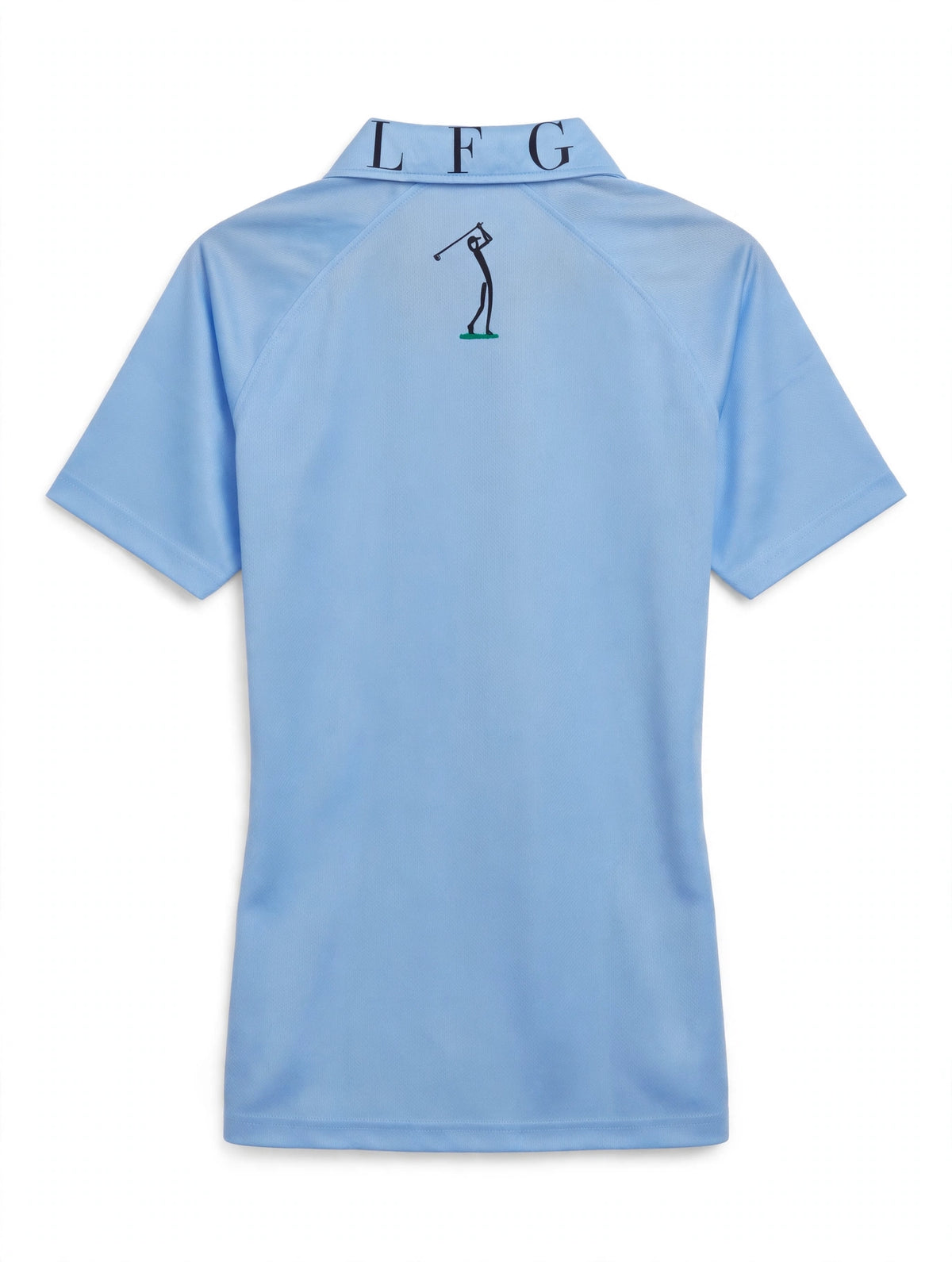 Golf Guy Women's Polo - Carolina Blue, back