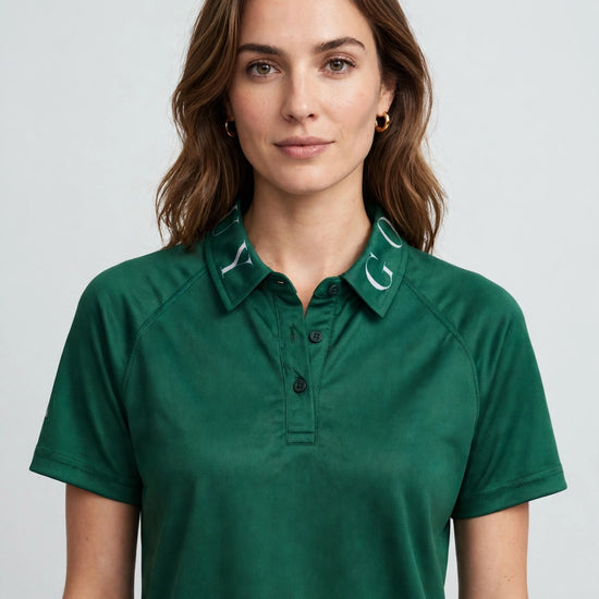 Golf Guy Women's Polo - Green, on model