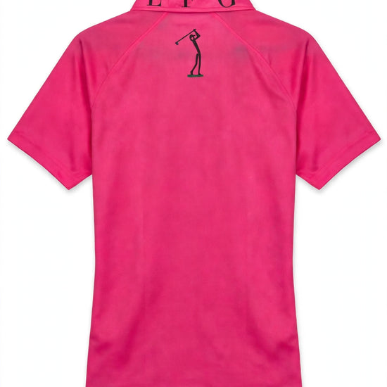 Golf Guy Women's Polo - Hot Pink, back