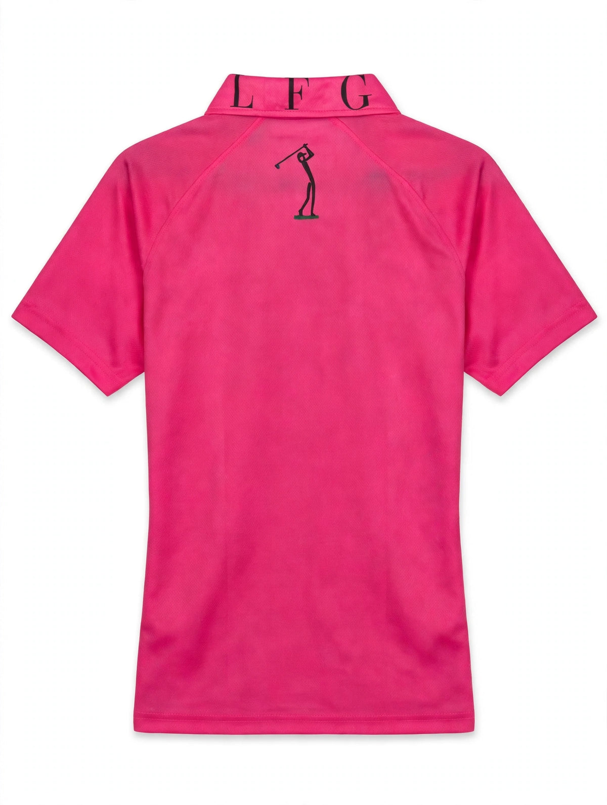 Golf Guy Women's Polo - Hot Pink, back