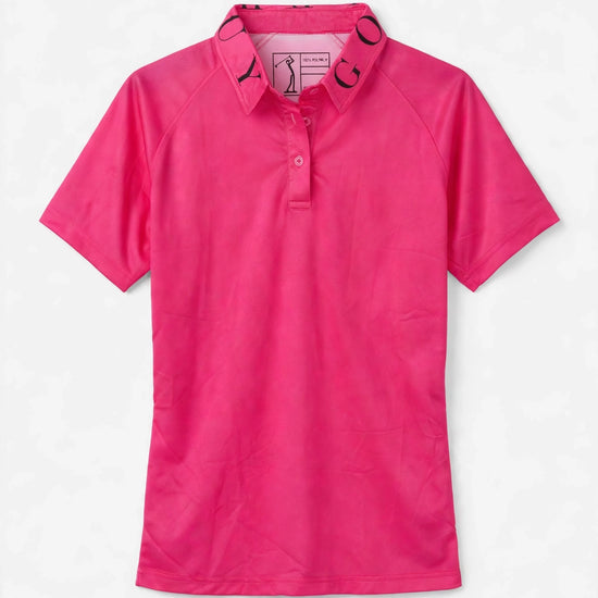 Golf Guy Women's Polo - Hot Pink, front